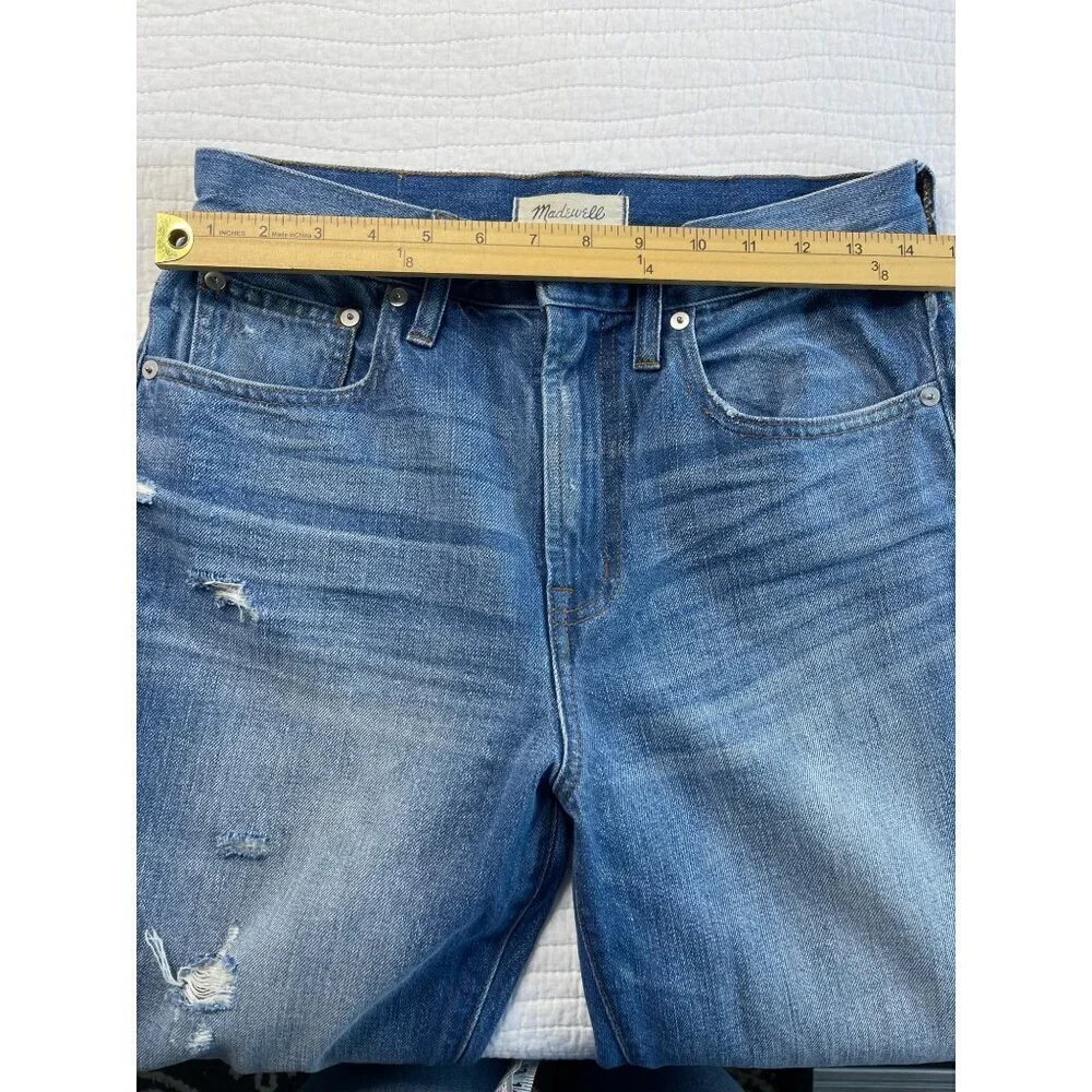 Madewell Womens The Perfect Vintage Blue Jean Distressed SZ 27 High Rise - Picture 12 of 12